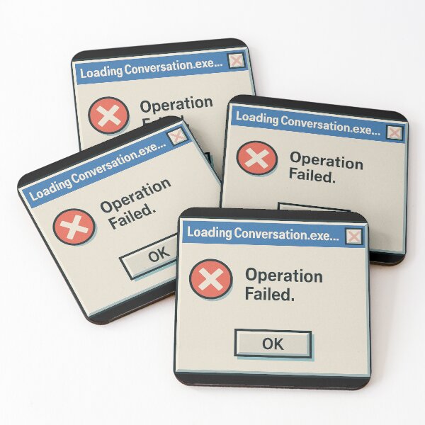Item preview, Loading Conversation.exe – Operation Failed Funny Error designed and sold by TeesAndSass.