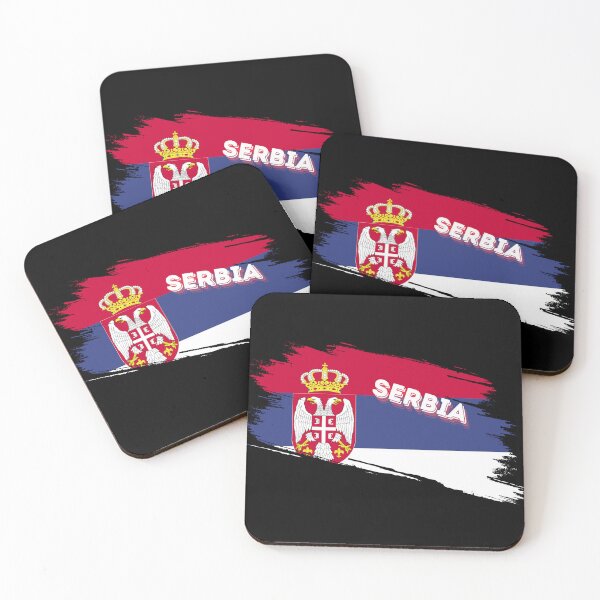 Artikelvorschau, Serbische Flagge, Fans der serbischen Mannschaft entworfen und verkauft von SportThreadz.