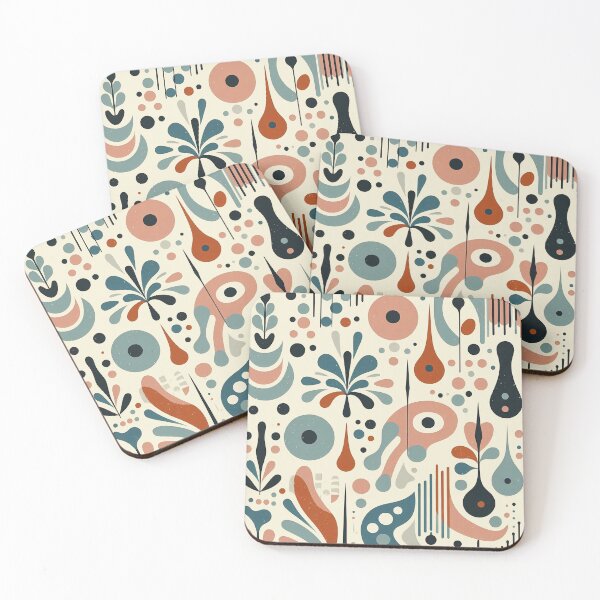 Item preview, Mid-Century Modern Splash pattern designed and sold by ArtFactoryAI.