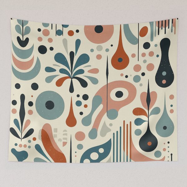Item preview, Mid-Century Modern Splash pattern designed and sold by ArtFactoryAI.