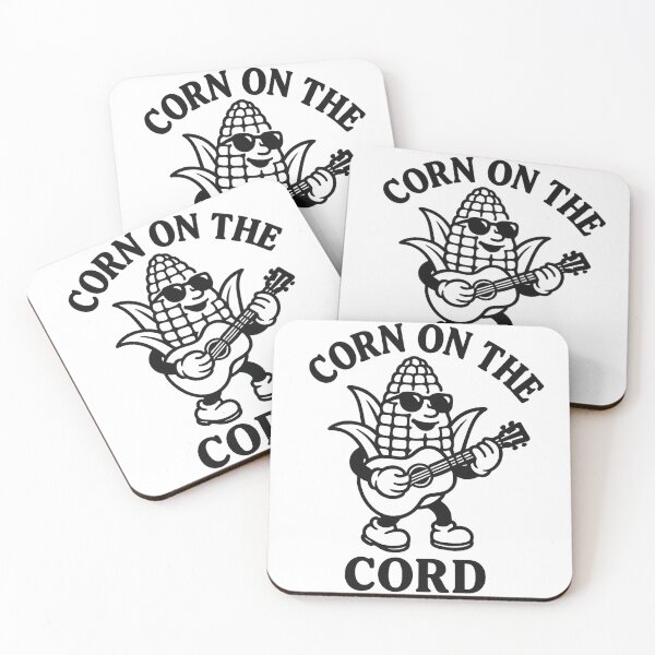Item preview, Corn on the Cord – Funny Corn Playing Guitar Pun Design designed and sold by Kesterton.