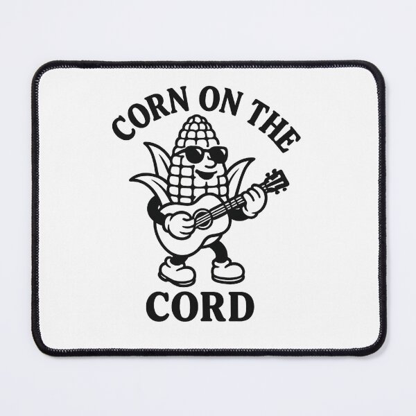 Item preview, Corn on the Cord – Funny Corn Playing Guitar Pun Design designed and sold by Kesterton.