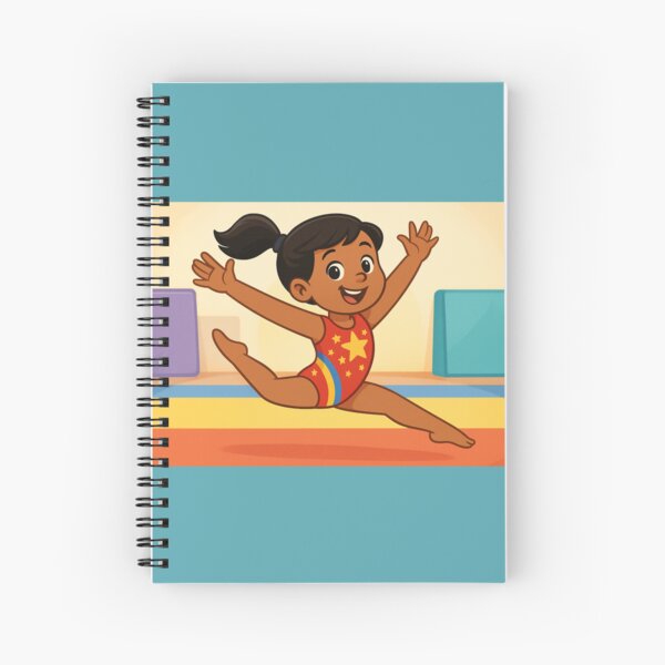 Item preview, Gymnastics – Cute Cartoon Illustration – Dominique on Floor designed and sold by ContraryAndCo.