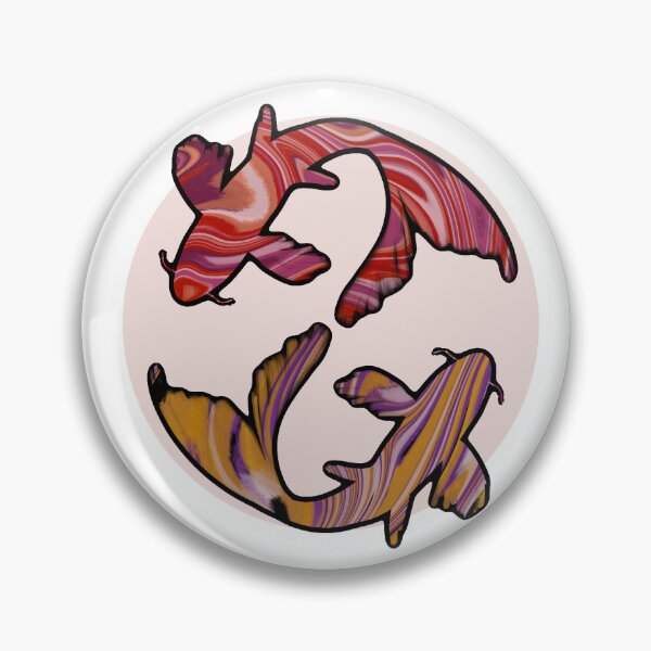 Item preview, Pride Koi: Lesbian x Non-Binary Flag Discrete designed and sold by cetfish.