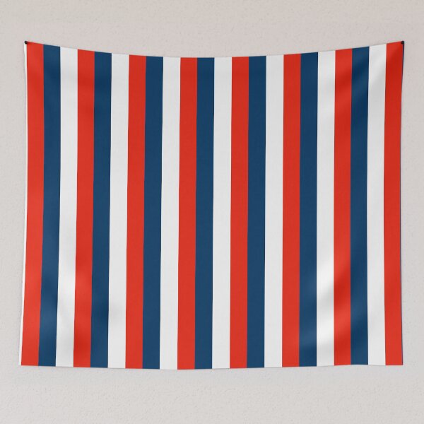 Item preview, France US UK Stripe Wide (Blue White Red) designed and sold by HelenStanning.