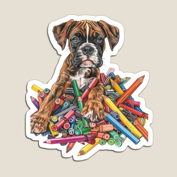 Item preview, Boxer Puppy Back to School Supply designed and sold by Boxer & Vibes Co..