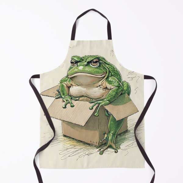 Item preview, Big Frog in Small Box – I Almost Fit Meme Design designed and sold by Yuli Club.