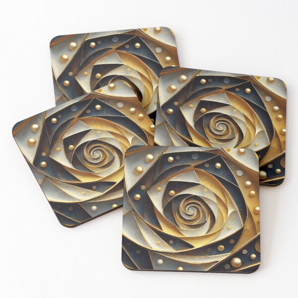 Item preview, Colorful Abstract Fibonacci Art 122 designed and sold by Vicky Brago-Mitchell®.