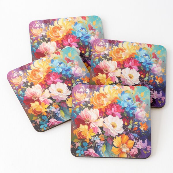 Item preview, Abstract Floral Patterns in Vibrant Colors designed and sold by OdelAbstracts.