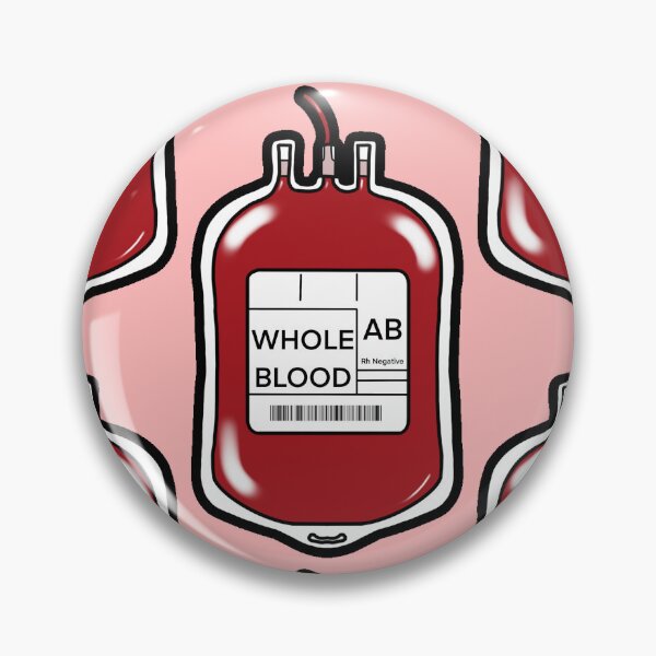Item preview, AB negative blood bag  designed and sold by ashyssciencedesigns.