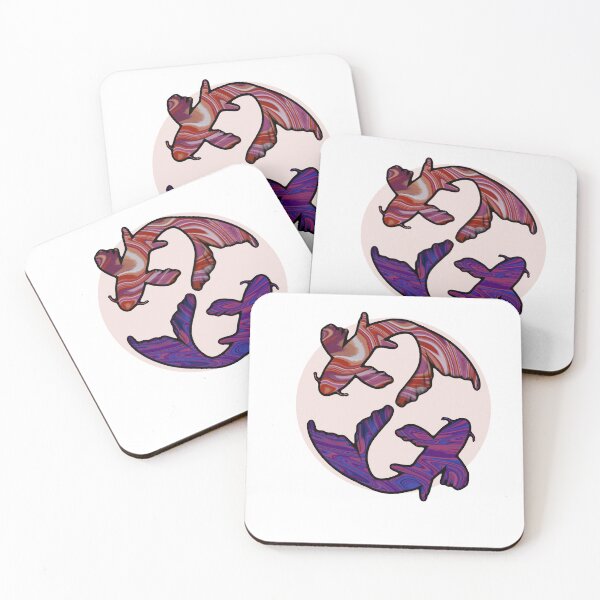 Item preview, Pride Koi: Lesbian x Bi Flag Couple Discrete designed and sold by cetfish.