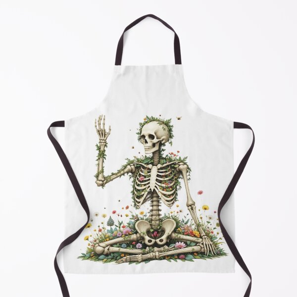 Item preview, Botanical Zen Skeleton – Floral Rebirth designed and sold by ArtWear Studio Pro.