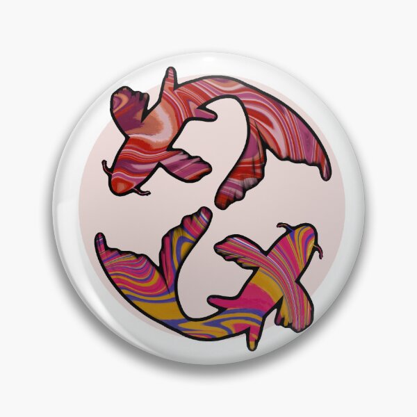 Item preview, Pride Koi: Lesbian x Pan Flag Couple Discrete designed and sold by cetfish.