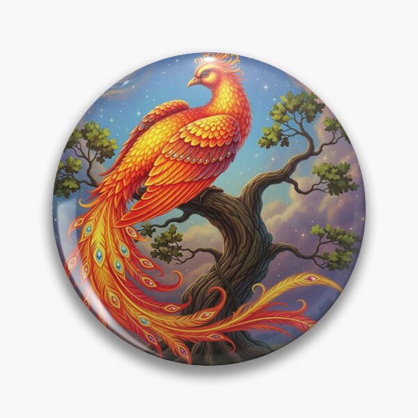 Item preview, Phoenix the mythical bird illustration designed and sold by leilazarus.