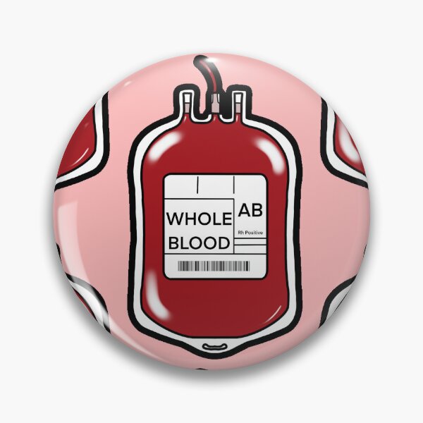 Item preview, AB positive blood bag  designed and sold by ashyssciencedesigns.