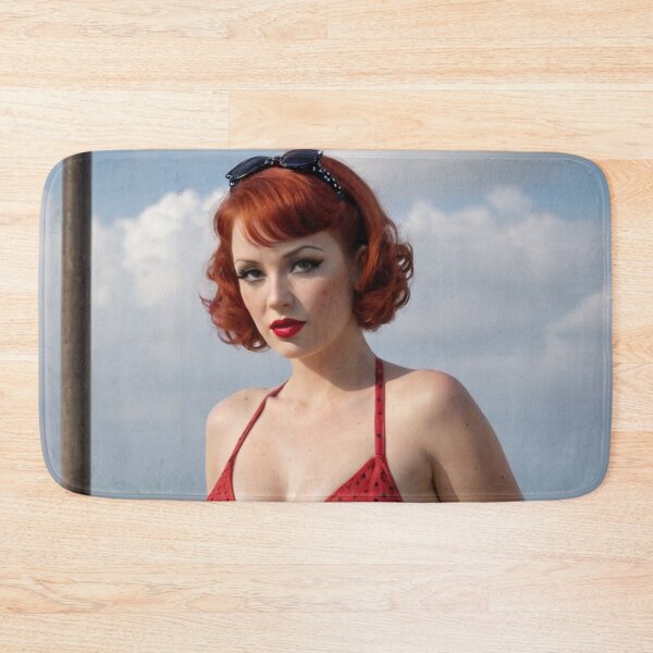 Item preview, Vintage Swimsuit Red Head Pin Up designed and sold by MissSaylor.