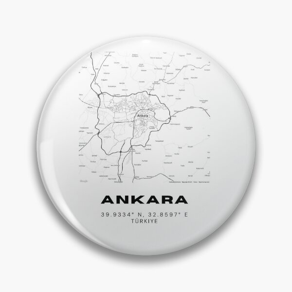 Item preview, Minimalist Ankara Map – Modern Black & White City Print designed and sold by RM-Journey.
