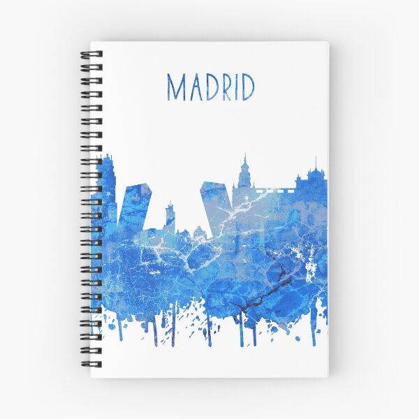 Artikelvorschau, Madrid, Madrid Skyline entworfen und verkauft von Rosaliartbook.
