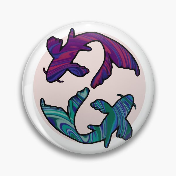 Item preview, Pride Koi: Gay x Bi Flag Couple Discrete designed and sold by cetfish.