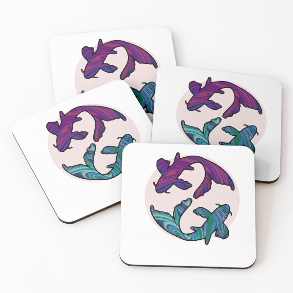 Item preview, Pride Koi: Gay x Bi Flag Couple Discrete designed and sold by cetfish.