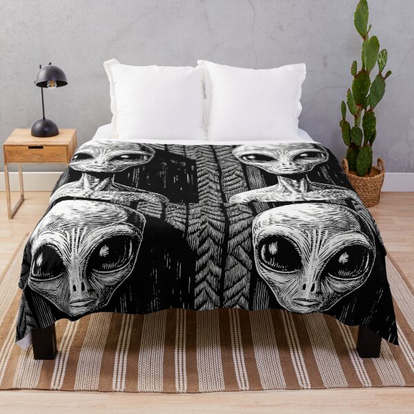 Item preview, Mystical Alien in Woodcut Style designed and sold by ART ATTACK ZONE.