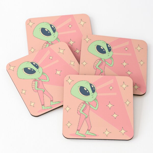 Item preview, Adventurous Alien Child with Stars designed and sold by ART ATTACK ZONE.