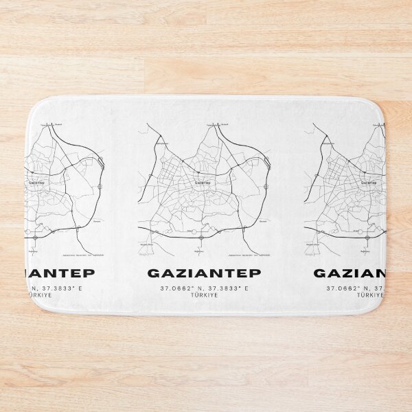 Item preview, Minimalist Gaziantep Map – Black & White City Wall Art designed and sold by RM-Journey.