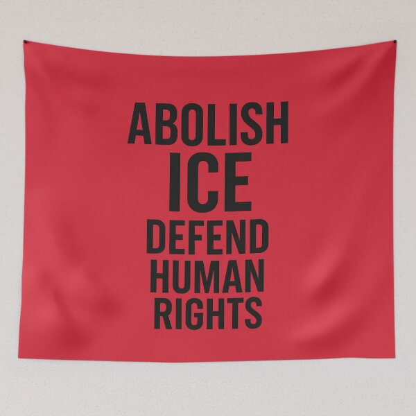 Item preview,  Abolish ICE – Human Rights Can’t Wait designed and sold by Uglyandcute.