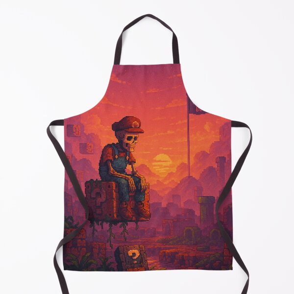 Item preview, you made it but why - pixel skeleton sunset designed and sold by PixelPunkster.
