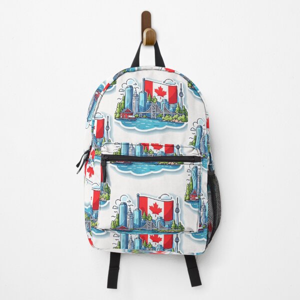 Item preview, Bay & Front Canada Minimalist Watercolor Cityscape Sticker, designed and sold by PaintMeWorld.