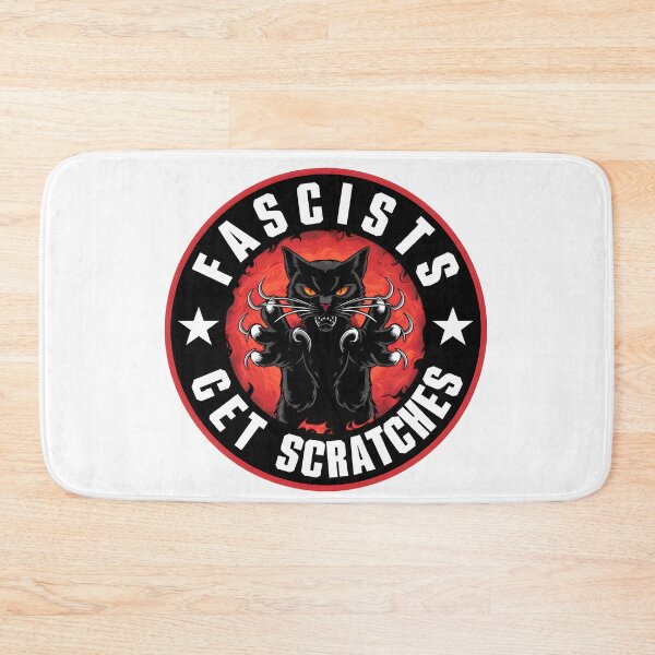 Item preview, Defiant Black Cat: Anti-Fascist Sticker designed and sold by Brian Hibbs.