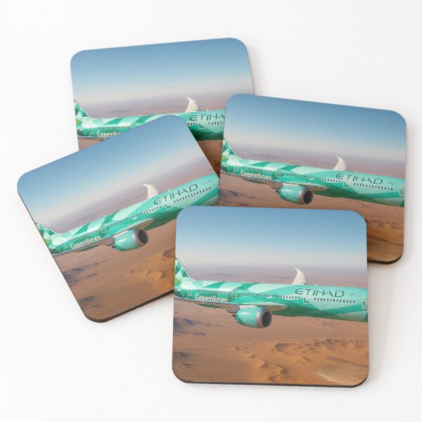 Item preview, Etihad Airways 787 Greenliner Over UAE Desert designed and sold by Skyframe Aviation.