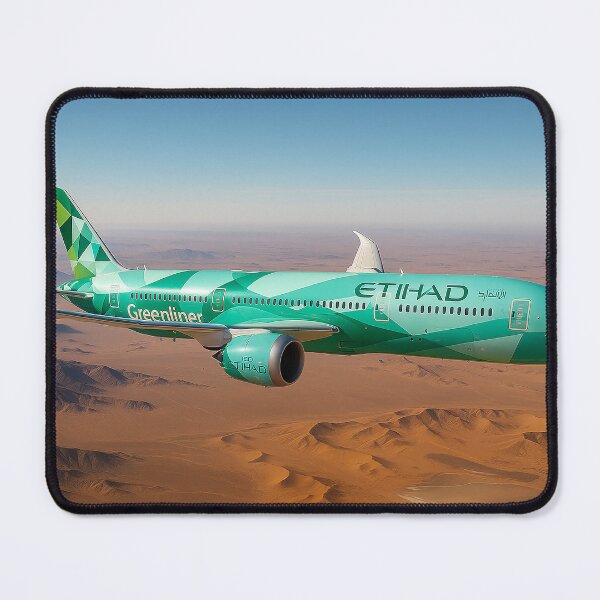 Item preview, Etihad Airways 787 Greenliner Over UAE Desert designed and sold by Skyframe Aviation.