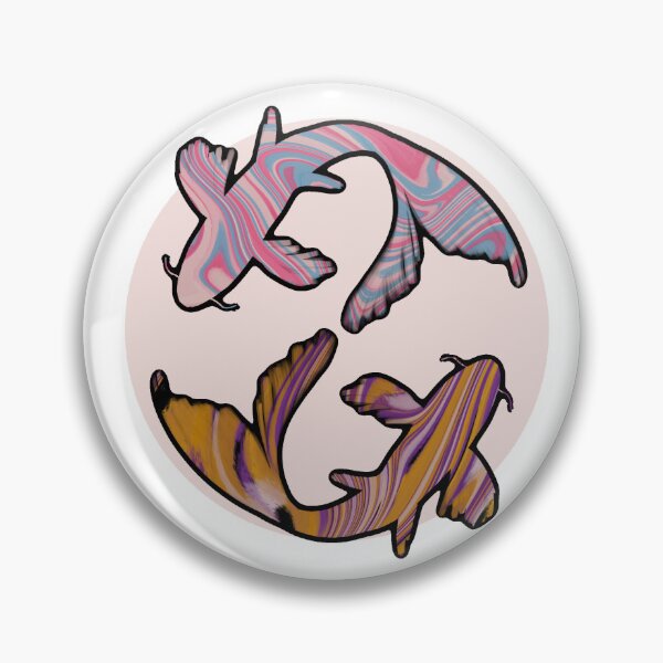 Item preview, Pride Koi: Trans x non-binary Flag Discrete designed and sold by cetfish.