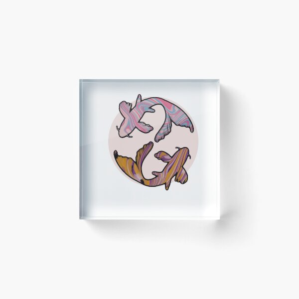 Item preview, Pride Koi: Trans x non-binary Flag Discrete designed and sold by cetfish.