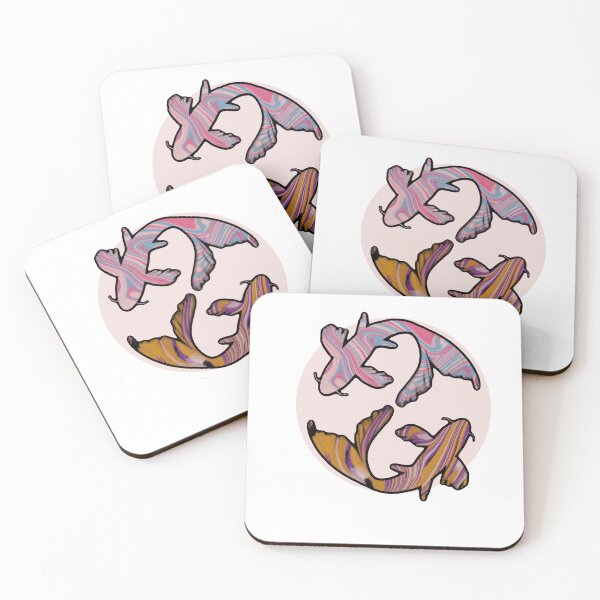 Item preview, Pride Koi: Trans x non-binary Flag Discrete designed and sold by cetfish.