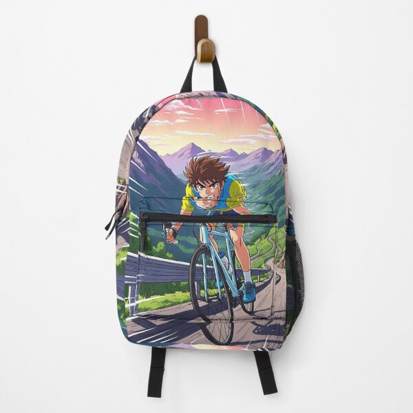 Item preview, Anime Cyclist on Mountain Route - Epic Sunrise designed and sold by panchoflex.