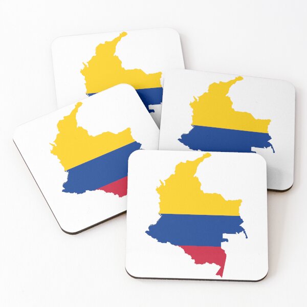 Item preview, Flag Map of Colombia designed and sold by Beluga Cat.