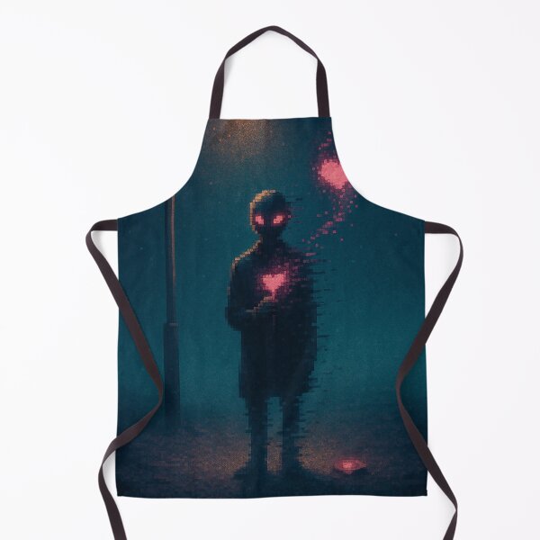 Item preview, pixel heart transfer - glitch love in limbo designed and sold by PixelPunkster.