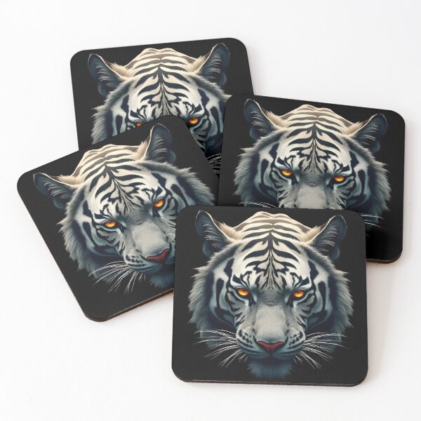 Item preview, Wild Nature White Tiger designed and sold by ShadowAndSlate.