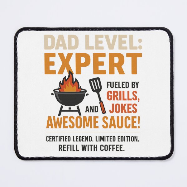 Item preview, Dad Level: Expert Filled by Grills, Jokes and Awesome Sause Graphic Design designed and sold by SasscDesigns.
