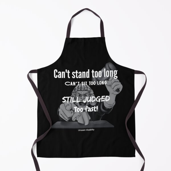 Item preview, Invisible Disability Awareness Graphic – “Can't Stand Too Long, Can't Sit Too Long, Still Judged Too Fast!” – Disability Advocacy Art by Maziblu designed and sold by Mazieblu.