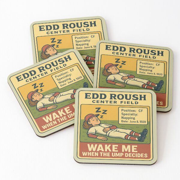 Item preview, Edd Roush Nap Legend – "Wake Me When the Ump Decides" Vintage Baseball Tee designed and sold by SMB Dept..