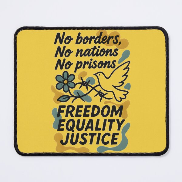 Item preview, No Borders, No Cages, Just Justice designed and sold by Uglyandcute.