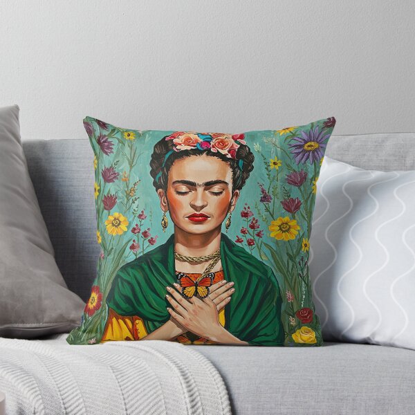Item preview,  Frida Kahlo butterfly and flowers  designed and sold by TeeARTHY.