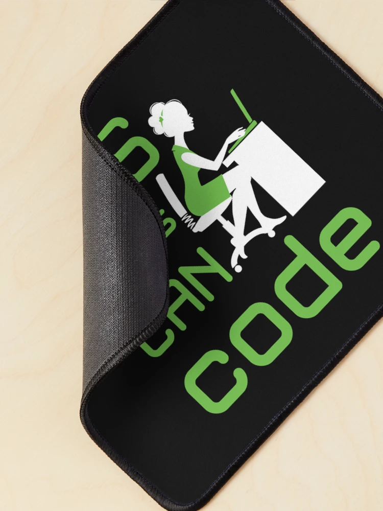 Thumbnail 2 of 5, Mouse Pad, Yes Girls Can Code Coder Coding Programmer Programming designed and sold by jaygo.