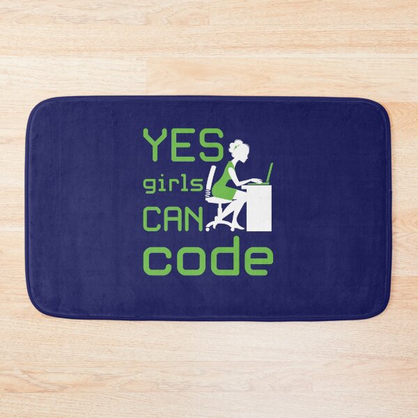 Item preview, Yes Girls Can Code Coder Coding Programmer Programming designed and sold by jaygo.
