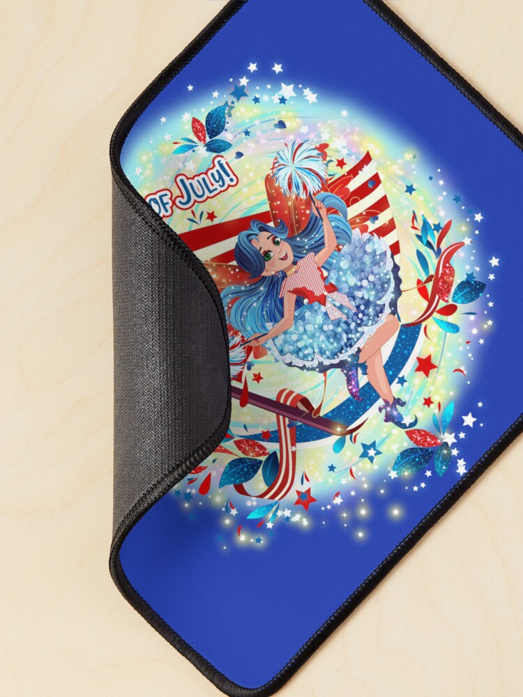 Thumbnail 2 of 5, Mouse Pad, Blue Belle of Freedom: The Patsy Collection designed and sold by FairyBookClub.