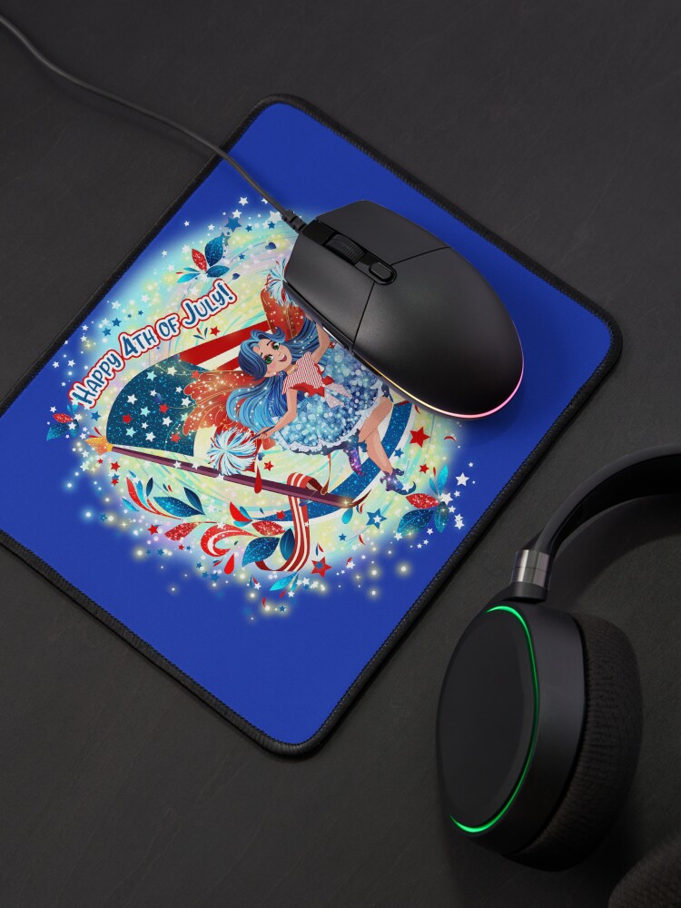 Thumbnail 4 of 5, Mouse Pad, Blue Belle of Freedom: The Patsy Collection designed and sold by FairyBookClub.