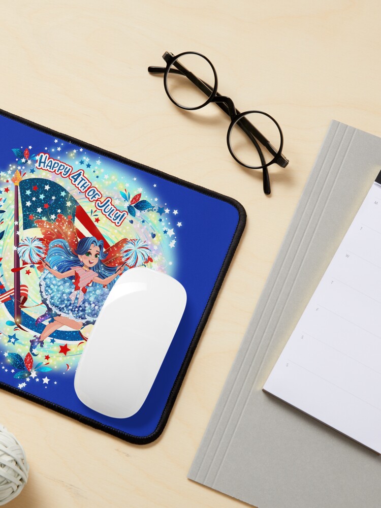 Thumbnail 3 of 5, Mouse Pad, Blue Belle of Freedom: The Patsy Collection designed and sold by FairyBookClub.